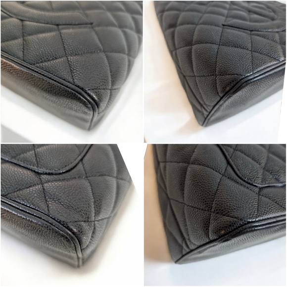 ✨️Authentic Chanel Black Medallion Caviar Leather Tote Bag (Excellent Condition) - Picture 13 of 16